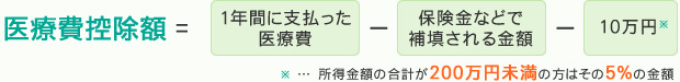 図「医療費控除額の計算式」